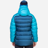 Mountain Equipment Sigma Women's Jacket Outdoor Action Majolica/Topaz - Back Fit on Model