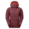 Mountain Equipment Earthrise Hooded Women's Pullover Outdoor Action Raisin - Front