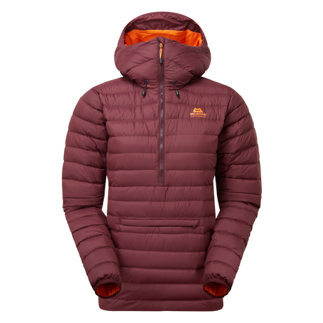 Mountain Equipment Earthrise Hooded Women's Pullover Outdoor Action Raisin - Front