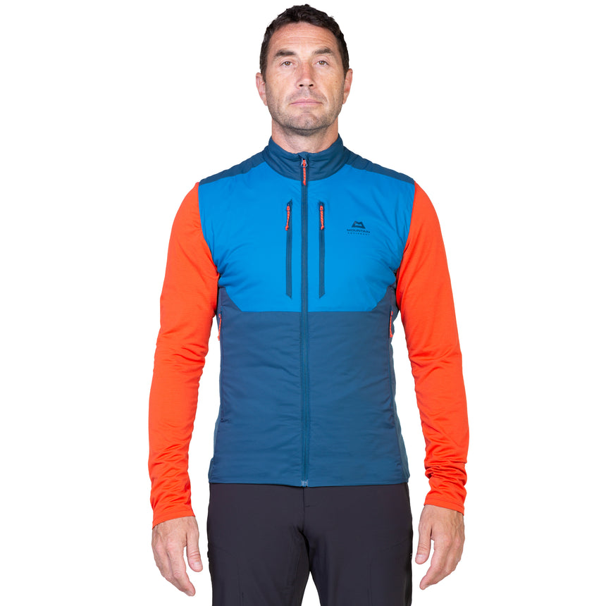 Mountain Equipment Switch Men's Vest Outdoor Action Majolica/Mykonos- front