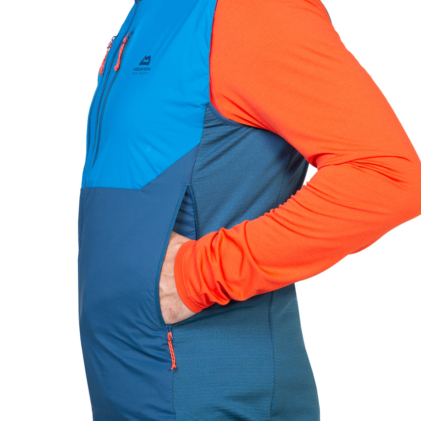 Mountain Equipment Switch Men's Vest Outdoor Action Majolica/Mykonos- pocket