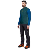 Mountain Equipment Switch Men's Vest Outdoor Action Pine/Fern- side fit on model