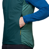 Mountain Equipment Switch Men's Vest Outdoor Action Pine/Fern- zip pocket