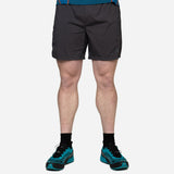 Mountain Equipment Dynamo Men's Twin Short Outdoor Action Obsidian - Front Fit on Model