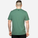 Mountain Equipment Alpinism Men's Tee Outdoor Action Sage - Back View on Model