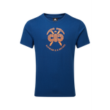 Mountain Equipment Alpinism Men's Tee Outdoor Action Admiral Blue - Front