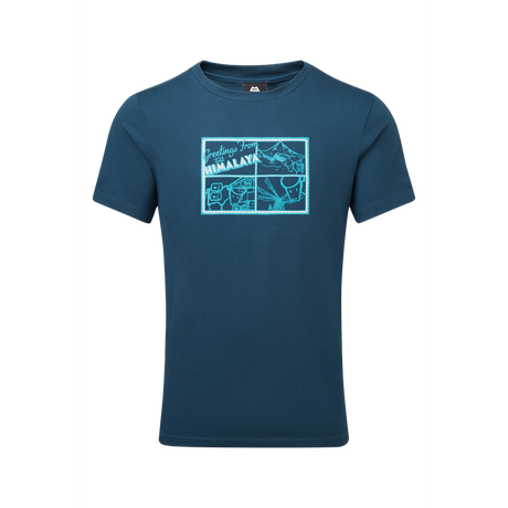 Mountain Equipment Yorik Himalaya Men's Tee Outdoor Action Majolica Blue - Front