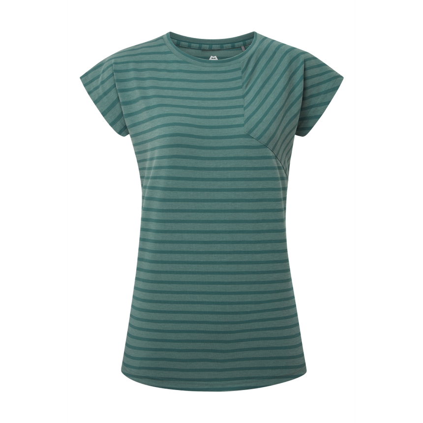 Mountain Equipment Silhouette Women's Tee Outdoor Action Fern Stripe - Front