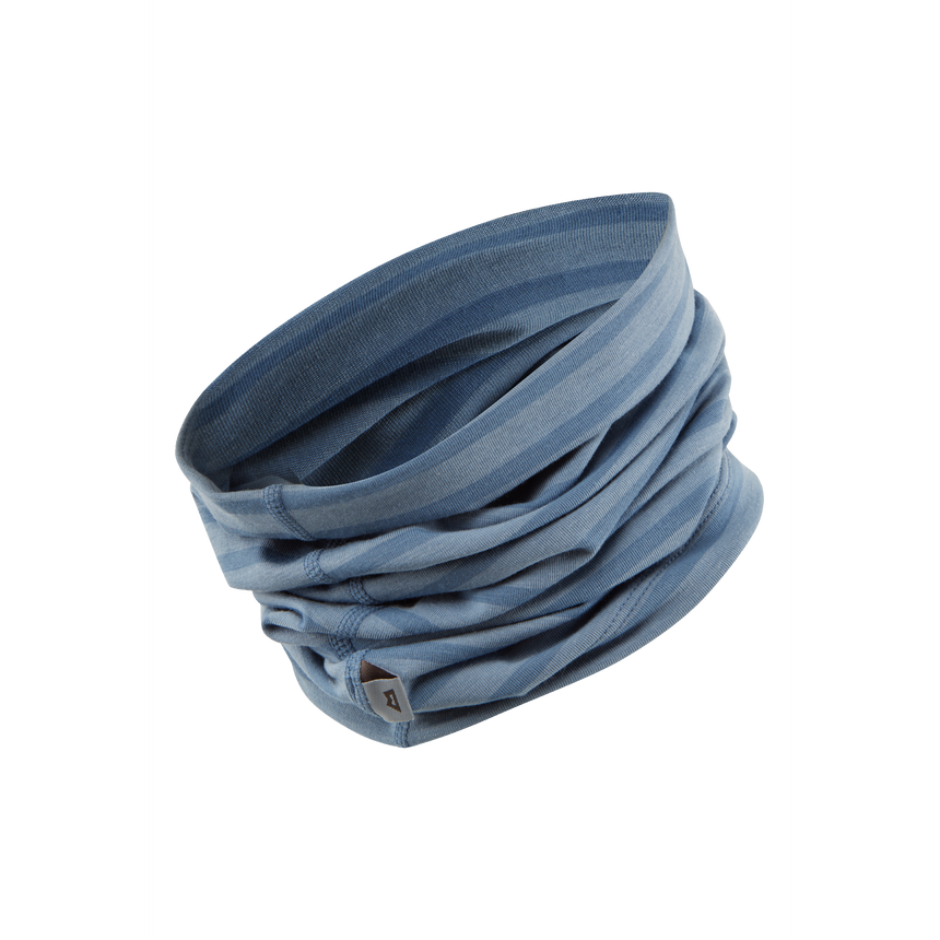 Mountain Equipment Groundup Tube Outdoor Action Bluefin Stripe- side view