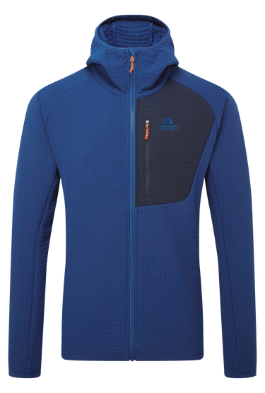 Mountain Equipment Shroud Hooded Men's Jacket Outdoor Action Admiral/Cosmos- Front