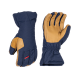 Mountain Equipment Guide Glove in Cosmos/Tan - back view showing fibre pile lining