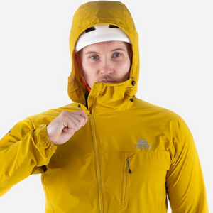 Mountain Equipment Squall Hooded Men's Jacket top half front zip with hood acid