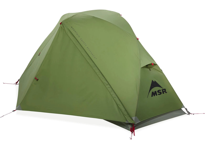 MSR Elixir™ 1-Person Backpacking Tent Outdoor Action- Closed Fly Door