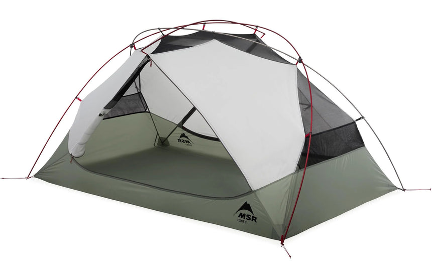 MSR Elixir™ 2-Person Backpacking Tent Outdoor Action- Open Door