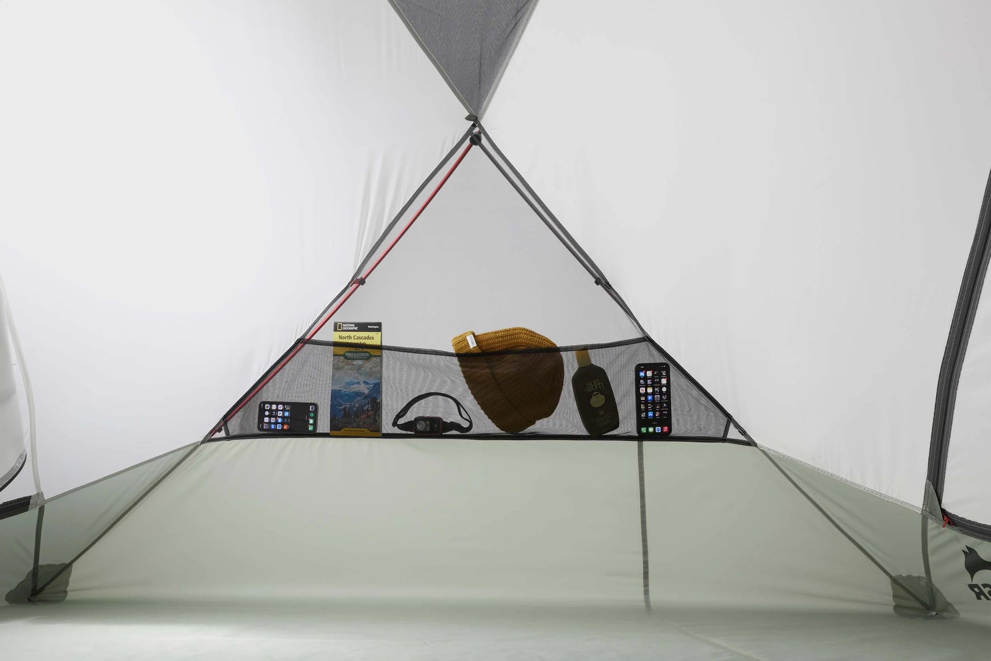 MSR Elixir™ 3-Person Backpacking Tent Outdoor Action- End Pocket Detail