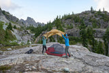 MSR FreeLite™ 1-Person Ultralight Backpacking Tent Outdoor Action- Rainfly applied