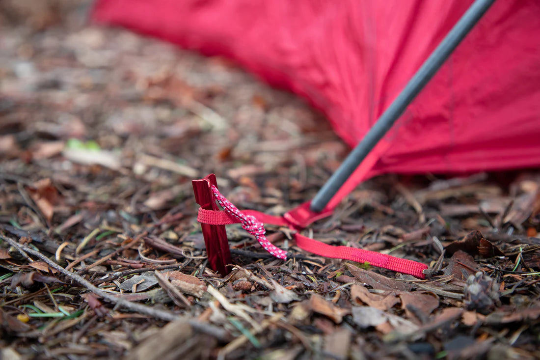 MSR Groundhog Tent Stake kit Outdoor Action- On ground