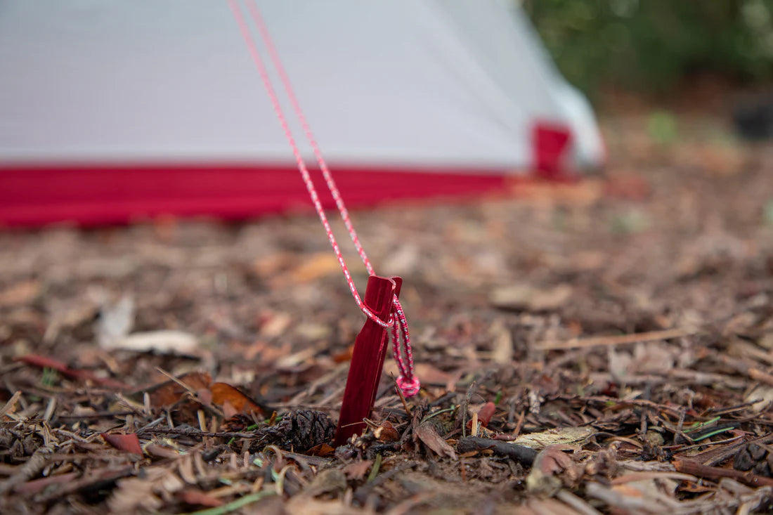 MSR Groundhog Tent Stake kit Outdoor Action- Stake guyline