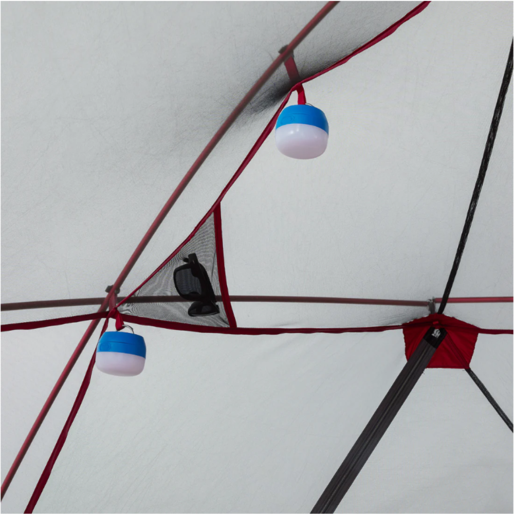 MSR Habiscape™ 4-Person Family & Group Camping Tent Outdoor Action - Overhead Pocket