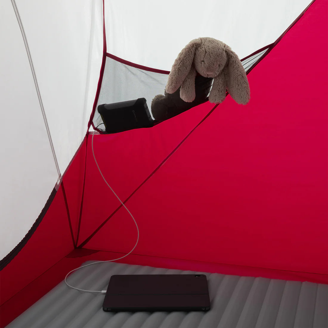 MSR Habiscape™ 6-Person Family & Group Camping Tent Outdoor Action - End Pocket