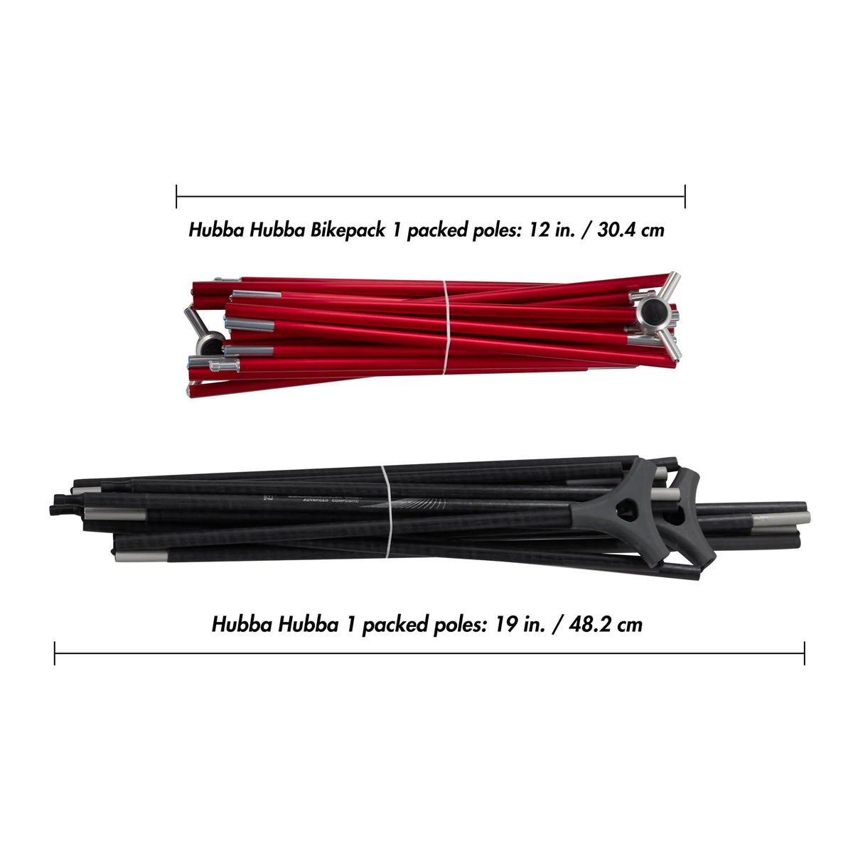 MSR Hubba Hubba™ Bikepack 1-Person Tent Outdoor Action- Pole Comparison