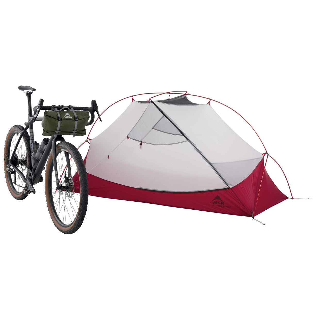 MSR Hubba Hubba™ Bikepack 1-Person Tent Outdoor Action- Tent body profile