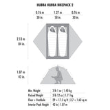 MSR Hubba Hubba™ Bikepack 2-Person Tent Outdoor Action- Floorplan