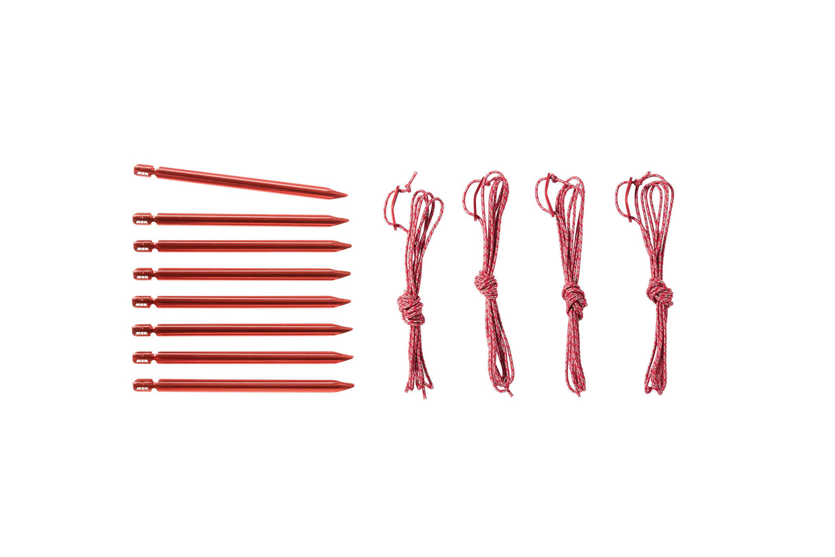 MSR Hubba Hubba™ LT 1-Person Backpacking Tent Outdoor Action- 8 Mini Groundhog™ stakes & guy lines