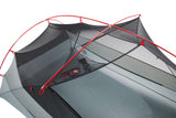 MSR Hubba Hubba™ LT 2-Person Backpacking Tent Outdoor Action- gear loft and clip detail