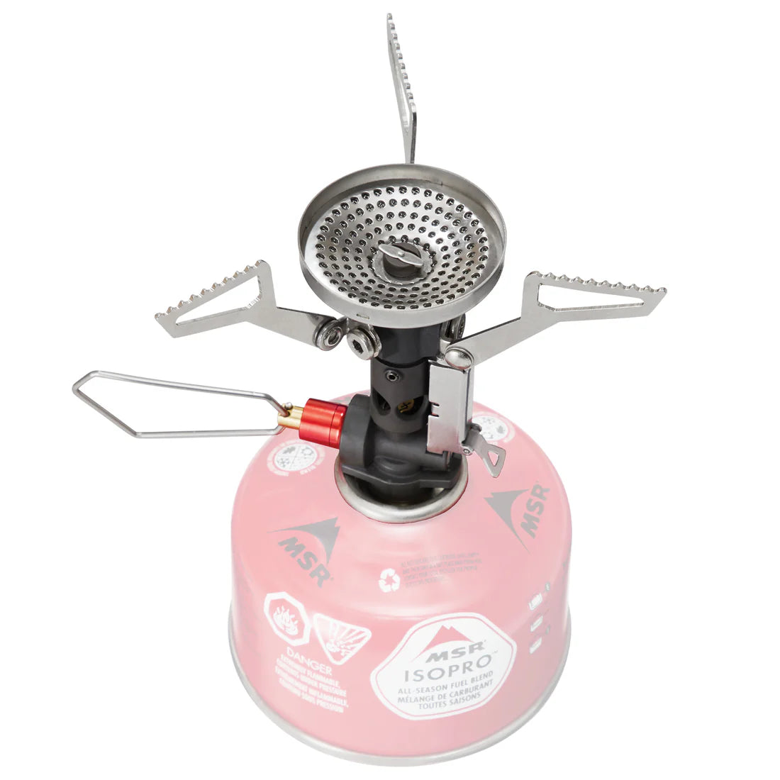 MSR PocketRocket® Deluxe Stove Outdoor Action- Top View