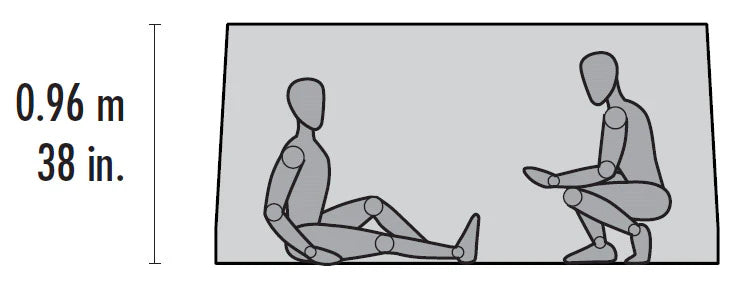 MSR Thru-Hiker Mesh House 3 Outdoor Action- height