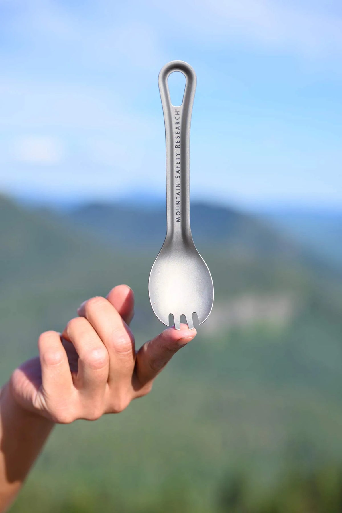 MSR Titan™ Spork Outdoor Action- Product in Use