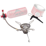 MSR Whisperlite Universal Stove Outdoor Action- liquid fuel