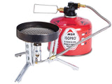 MSR WindBurner Duo Stove System Outdoor Action- remote canister stove
