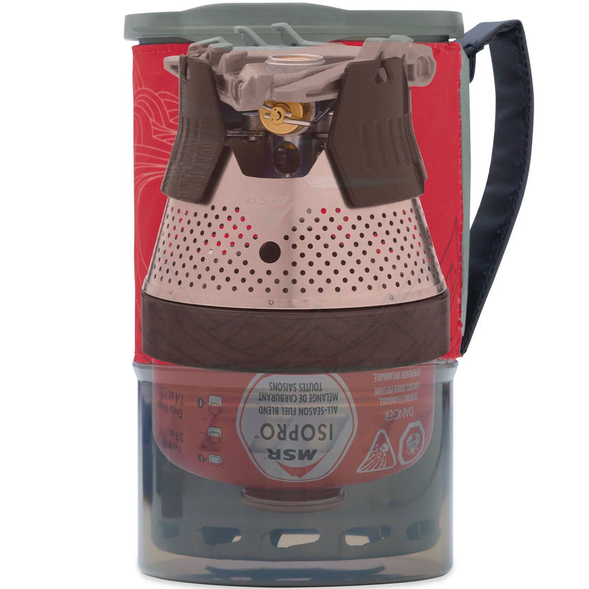 MSR WindBurner® Personal Stove System Outdoor Action Red- Packability