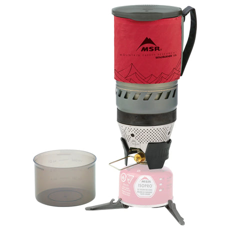 MSR WindBurner® Personal Stove System Outdoor Action Red- Standing