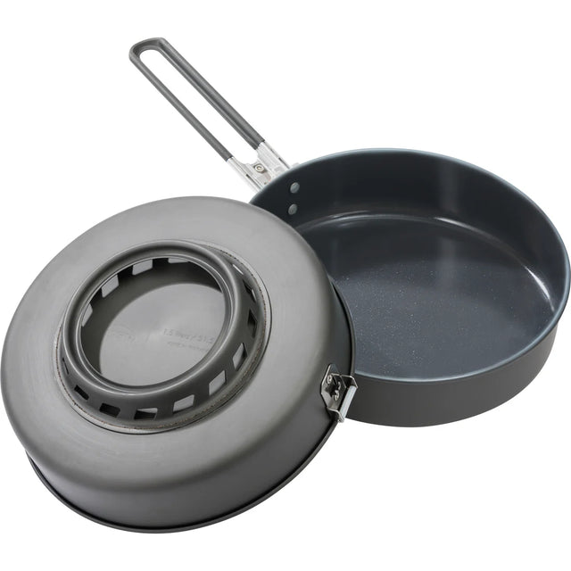MSR Windburner Ceramic Skillet 8" with Fusion Outdoor Action- Top & Bottom Details