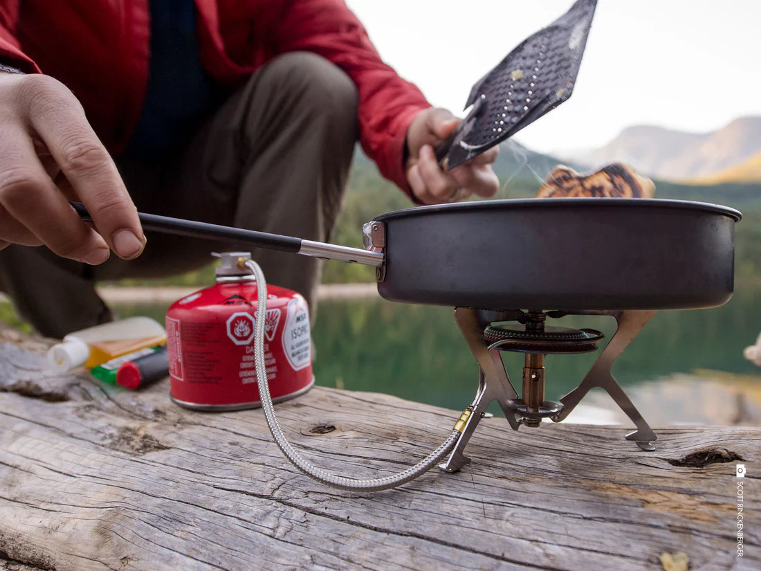 MSR Windpro II Stove Outdoor Action- product in use