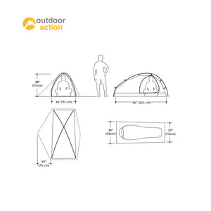 Marmot Tungsten UL 1P Tent footprint drawing