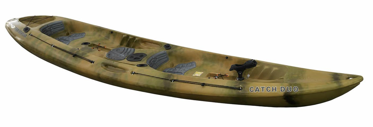Mission Catch Duo Kayak Camo - Front Angle