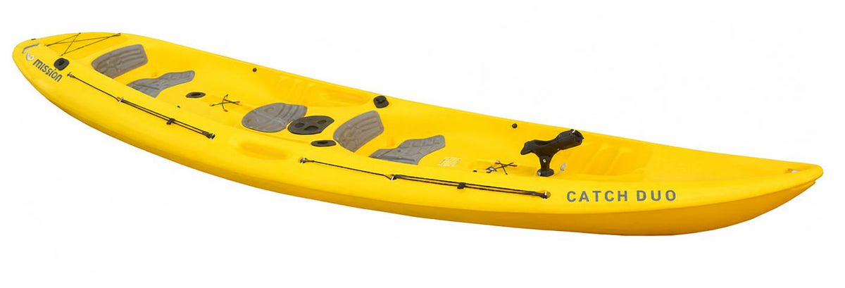 Mission Catch Duo Kayak Yellow - Front Angle