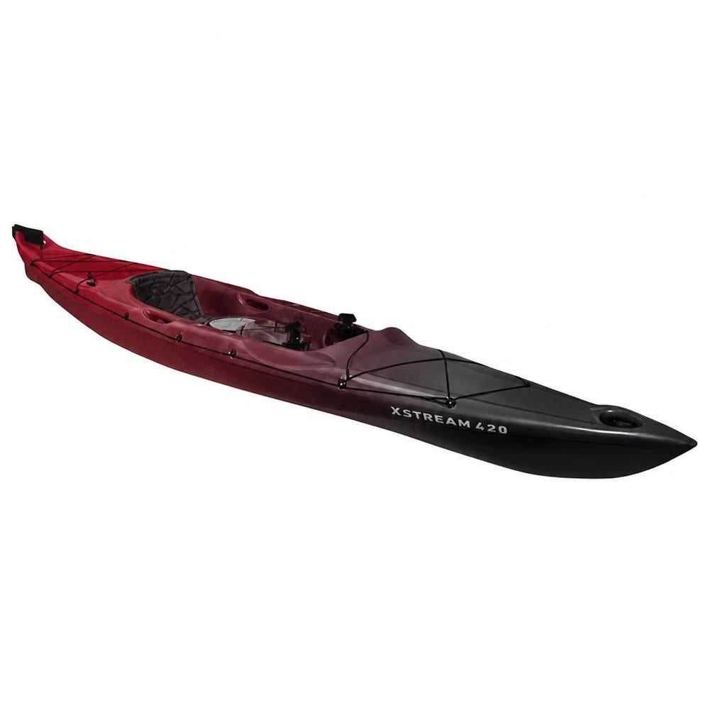 Mission Glide 420 Kayak Cherry Black - Front Angle