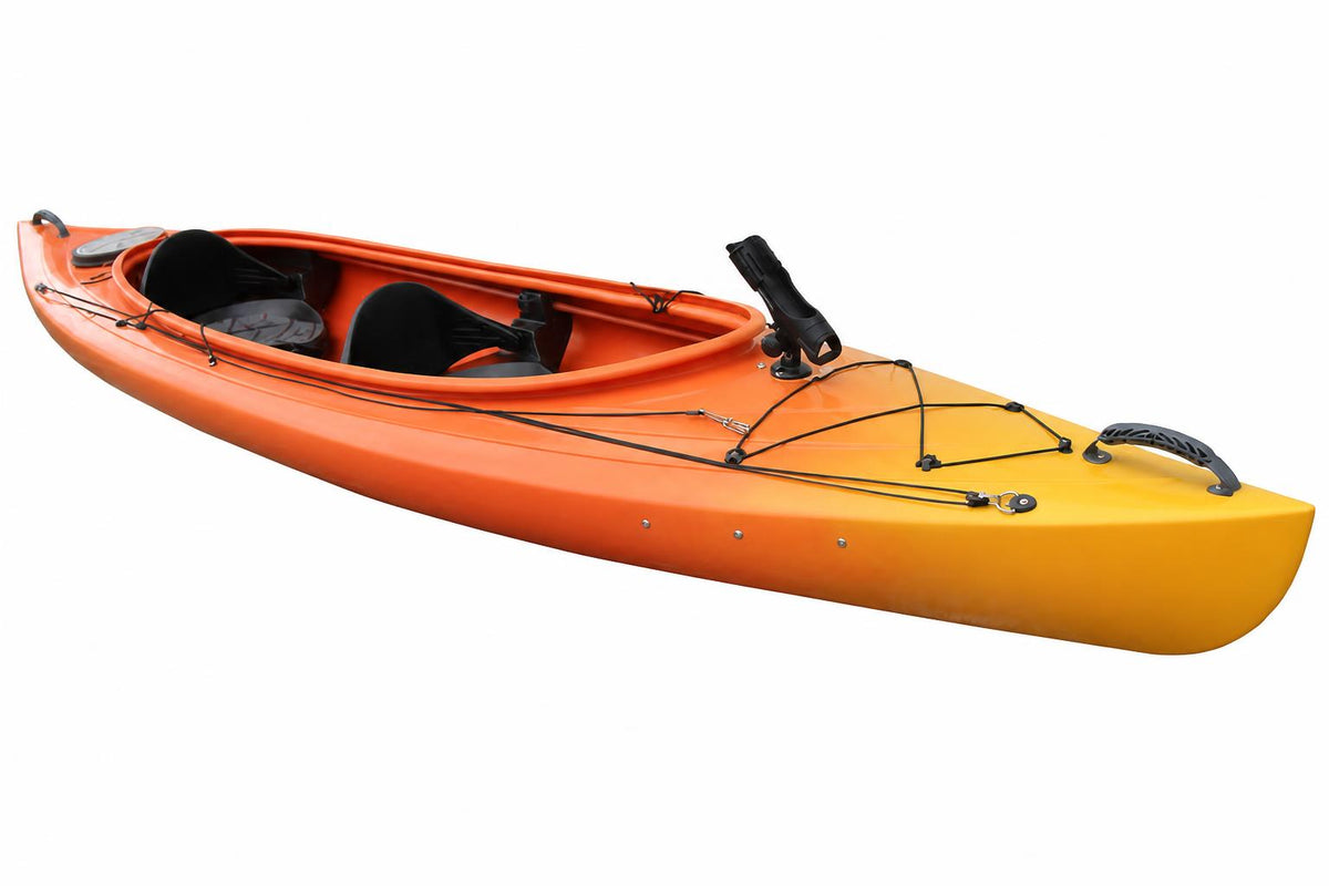 Mission Line 400 Kayak Red Fade - Front Angle