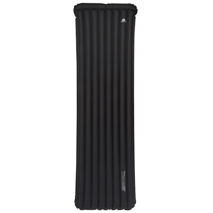 Mountain Equipment Aerostat Down 7.0 Sleeping Mat in Blue Graphite - Full Front View