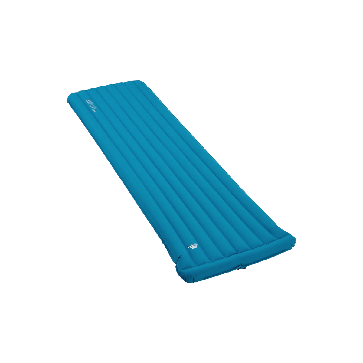 Mountain Equipment Aerostat Down 7.0 Sleeping Mat in Mykonos Blue - Front Angle View