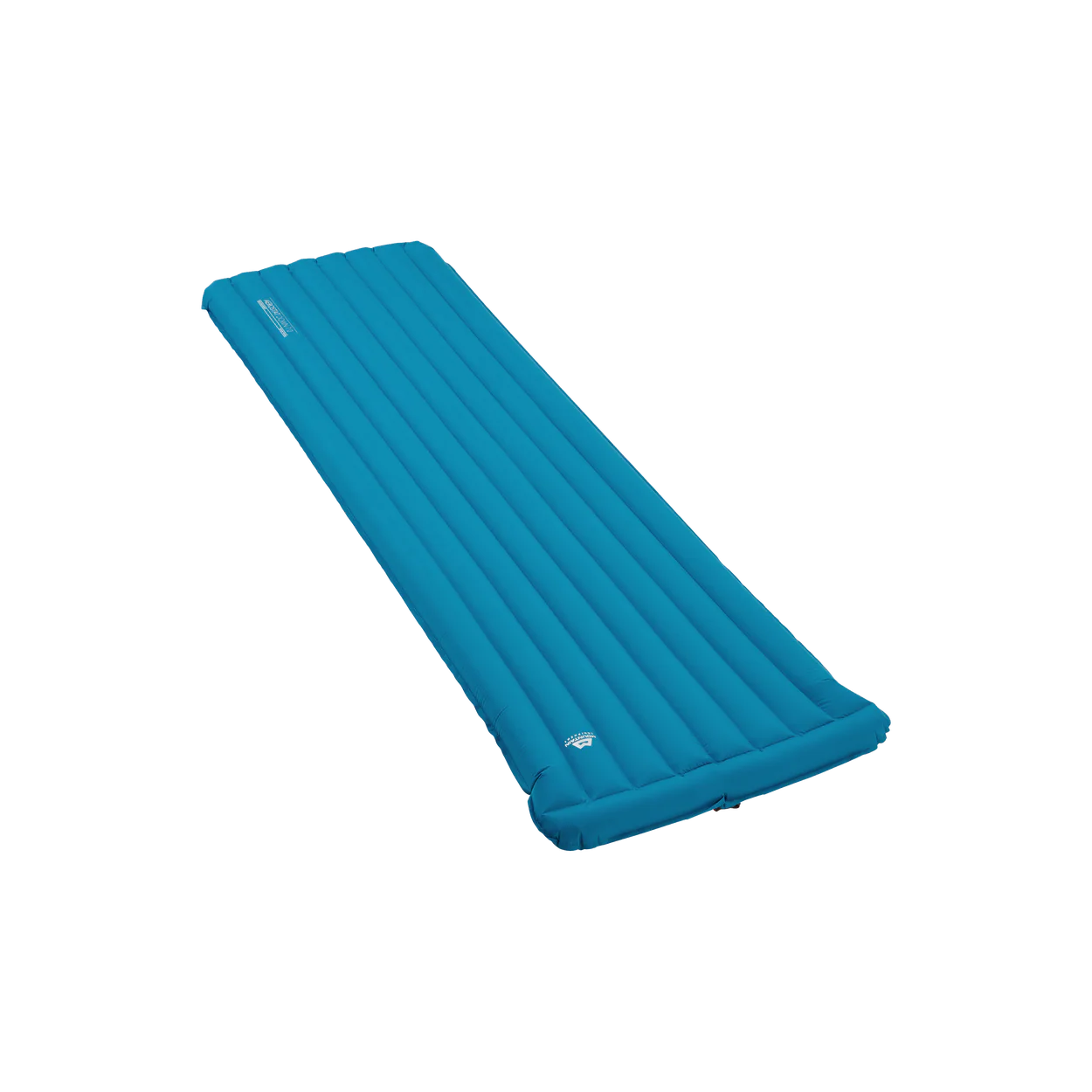 Mountain Equipment Aerostat Down 7.0 Sleeping Mat in Mykonos Blue - Front Angle View