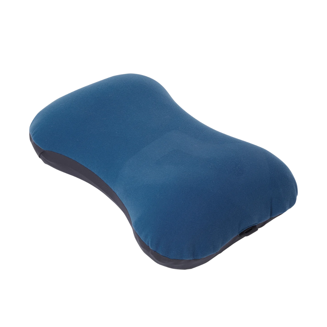 Mountain Equipment Aerostat Synthetic Pillow in Deep Sea Blue - Front Product Shot