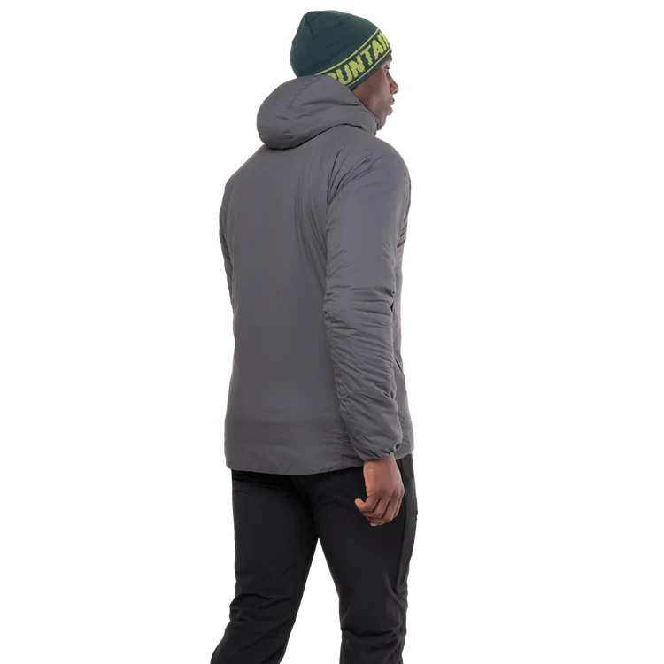Mountain Equipment Andola Men's Jacket in Anvil Grey - Back Fit