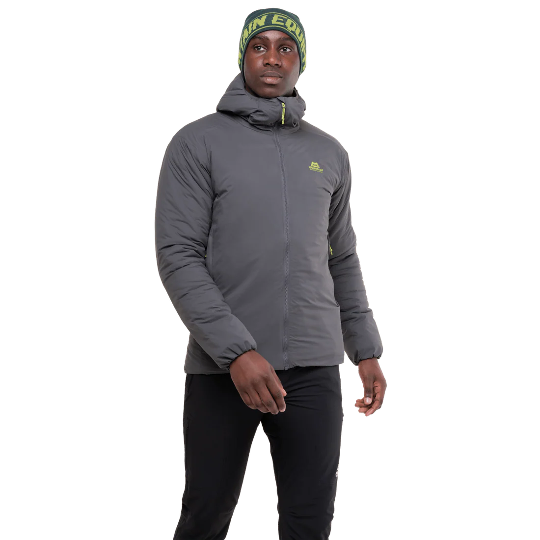 Mountain Equipment Andola Men's Jacket in Anvil Grey - Front Fit 2