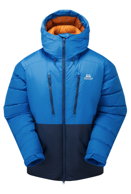 Mountain Equipment Annapurna Men's Jacket in Navy/Atlantic - Flat Lay